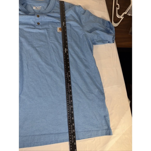 Carhartt Button At The Neck Tee XXL Nice Shirt - Picture 9 of 16
